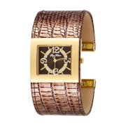  Paris Hilton Women's 138.5109.60 Bangle Square Brown Dial Watch