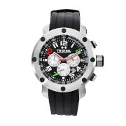 TW Steel Men's TW607 Dario Franchitti edition Black Rubber Chronograph Dial Watch
