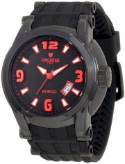 Lancaster Men's OLA0549BK-NR-RS-NR Bongo Black Dial Black Silicone Watch