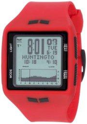 Vestal Men's BRG009 Brig Tide and Train Red Black Positive Digital Surf Watch