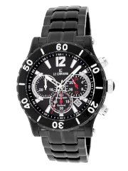 Le Chateau Men's 5438m-blk Sport Dinamica Chronograph Black Ion-Plated Watch