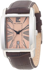 Ted Lapidus Men's 5116701 Light Brown Dial Brown Leather Watch