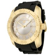 Swiss Legend Men's 20068-YG-02S Commander Collection Yellow Gold Ion-Plated Silver Dial Watch