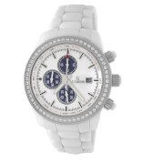 Le Chateau Men's 5821M_WHT Bello Collection All Ceramic with Sapphire Crystal and C-Z Watch