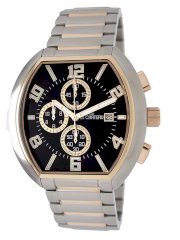 Le Chateau Men's 5426M-BLK Sports Dinamica Collection Two-Tone Watch