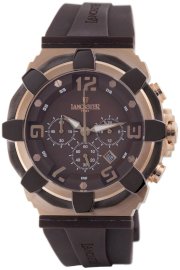 Lancaster Men's OLA0440RG/MR/MR Robusto Chronograph Brown Dial Rubber Watch