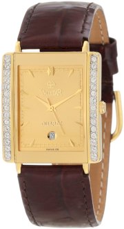Swistar Unisex 77101-12M Gd Swiss Quartz Gold Plated Stainless Steel Dress Watch