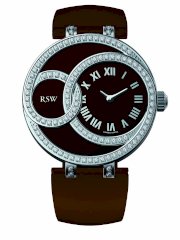 RSW Women's 6025.BS.L9.92.F1 Wonderland Round Brown Dial Sapphire Crystal Diamond Watch