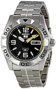 Seiko Men's SNZH95 Black Dial Seiko 5 Sports Watch