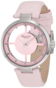 Kenneth Cole New York Women's KC2707 Transparency Transparent Dial with Pink Details Watch
