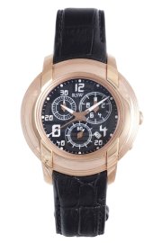 RSW Men's 4130.PP.L1.12.00 Volante Rose Gold Sapphire Crystal Black Dial Chronograph Watch