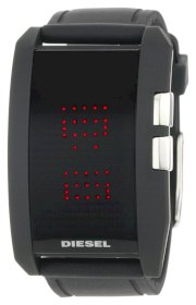 Diesel Young Blood Quartz Digital LED Dial Black Men's Watch - DZ7164