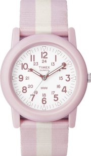 Timex Unisex T2N258 Analog Pink Nylon Strap Camper Watch