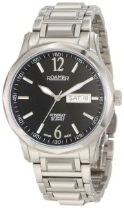 Roamer of Switzerland Men's 413637 41 54 40 Stingray Automatic Black Dial Steel Day and Date Watch