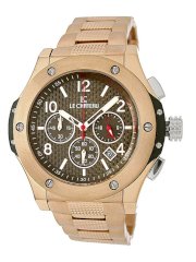 Le Chateau Men's 5414M-BROWN Sports Dinamica Collection Rose-gold Watch