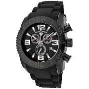 Swiss Legend Men's 20067-BB-01-BA Commander Collection Chronograph Black Ion-Plated Black Rubber Watch