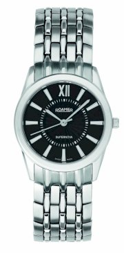 Roamer of Switzerland Women's 935835 41 53 90 Supernova Black Dial Stainless Steel Watch