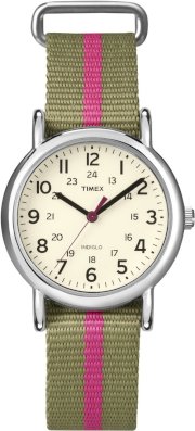 Timex Women's T2N917KW Weekender Mid Size Watch
