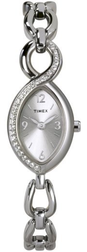 Timex Women's T2N191 Diamond Accent Expansion Band Watch