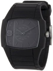 Diesel Watches Men's Black Color Domination Analog Black Dial Watch