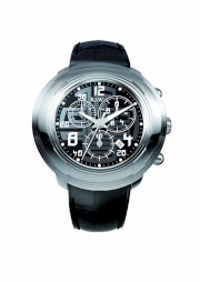 RSW Men's 4130.BS.L1.12.00 Volante Round Black Dial Chronograph Sapphire Crystal Watch