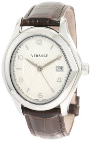 Versace Men's 20Q99D001 S497 V-Master Swiss Quartz White Date Watch