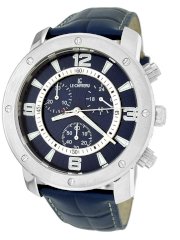 Le Chateau Men's GU353JS_BLU Sports Dinamica Collection Chronograph Leather Band Watch