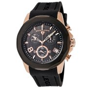 Swiss Legend Men's 40042-RG-01-BB Chronograph Rose Gold-Tone Stainless Steel Black Rubber Black Dial Watch