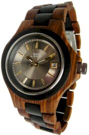 Tense Maple Wood Two Tone Sandalwood Mens Watch G4302SD Silver/Gold