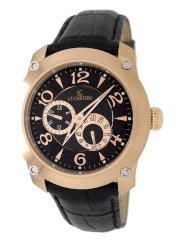 Le Chateau Men's 5425MAUTO-BLK Cautiva Collection See-Thru Automatic Rose-Gold Watch
