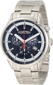 Roamer of Switzerland Men's 508837 41 45 50 Superior Black Dial Stainless Steel Chronograph Watch