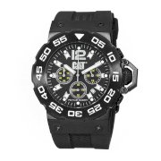 CAT Men's D216321131 Active Ocean Chrono Black Analog Dial with Black Rubber Strap Watch