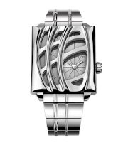 RSW Women's 6020.BS.S0.5.00 Wonderland Rectangular Silver Dial Steel Watch