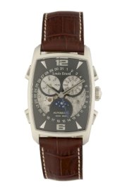 Louis Erard Men's 95211AA12.BDCL50 1931 Automatic Tanneau Perpetual Calendar Brown Leather XL Watch
