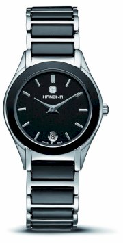 Hanowa Women's 16-7017.04.007 Sunstar Black Ceramic and Stainless Steel Watch