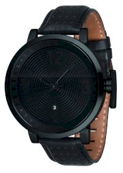  Vestal Men's DPL001 Doppler Slim All Black Leather Watch