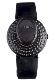 RSW Women's 7130.1.TS1.Q1.00 Moonflower Black Pvd Dotted Engraved Satin Watch