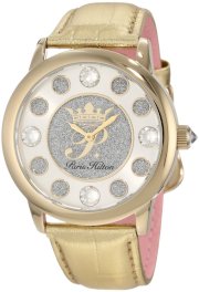  Paris Hilton Women's PH.13181JSG/04 Fame Pave Glitter Gold Leather Watch