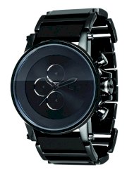 Vestal Men's PLA017 Plexi Minimalist Black Acetate Black Watch