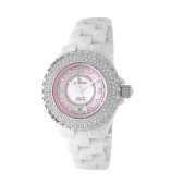 Le Chateau Women's 5805LCZ-PNK-MOP All Ceramic with Zirconia Condezza LC Collection Watch