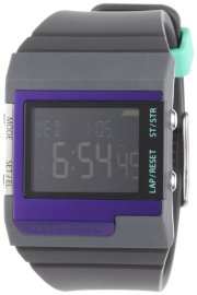 Diesel Watches Men's Medium Gray/Blue Color Domination Digital Module Black Dial
