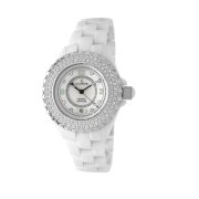 Le Chateau Women's 5804LCZ-WHT-MOP Condezza LC Collection All Ceramic Zirconia Watch