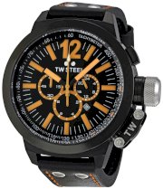 TW Steel Men's CE1030 CEO Canteen Black Leather Chronograph Dial Watch