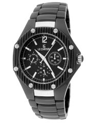 Le Chateau Men's 5828m-blk Bello Collection Ceramic and Sapphire Crystal Watch