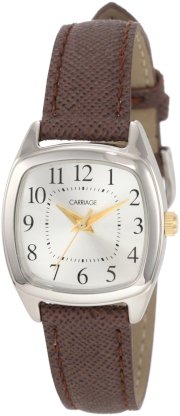 Timex Women's C3C63330 Carriage Silver Cushion Shaped Case Watch