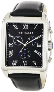 Ted Baker Men's TE1058 Quality Time Classic Rectangle Analog Multi-Function Case Watch