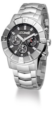 Just Cavalli Men's R7273661025 Crystal Quartz Black Dial Watch
