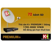 Thẻ gia hạn K+ gói Premium 01 tháng