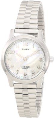 Timex Women's T2M826 Classic Silver-Tone Expansion Band Stainless Steel Bracelet Watch