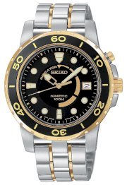 Seiko Men's SKA382 Kinetic Two-Tone Watch